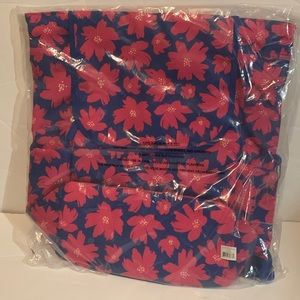 Vera Bradley Lighten Up Drawstring Backpack Art Poppies New